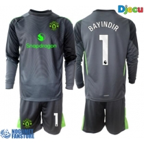 Manchester United Altay Bayindir #1 Golmanski Gostujuci Dres za djecu 2025-26 Dugi Rukav (+ Kratke hlače)